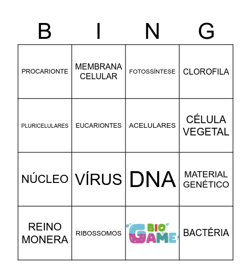 Bingo - Citologia Bingo Card