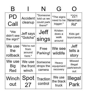 Everything Autos Bingo! Bingo Card