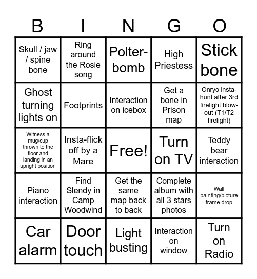 Sp-02 Bingo Card
