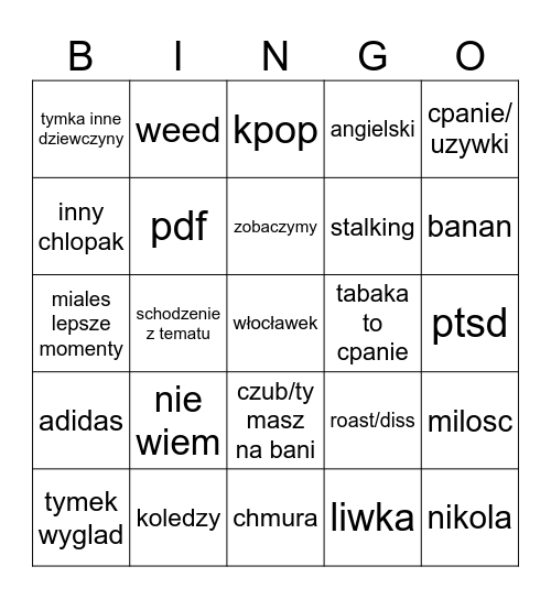 MAJA BINGO Card