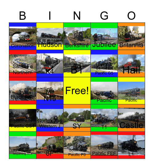 Beauty of Steam Bingo Card