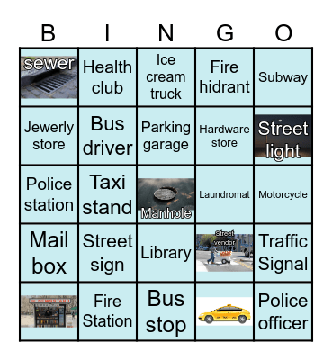 Vocabulary Bingo Card