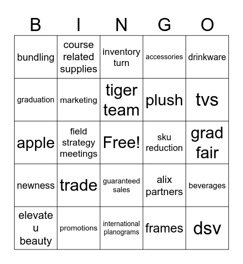 Hardline Bingo Card