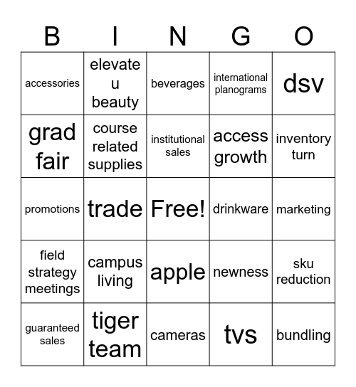 Hardline Bingo Card