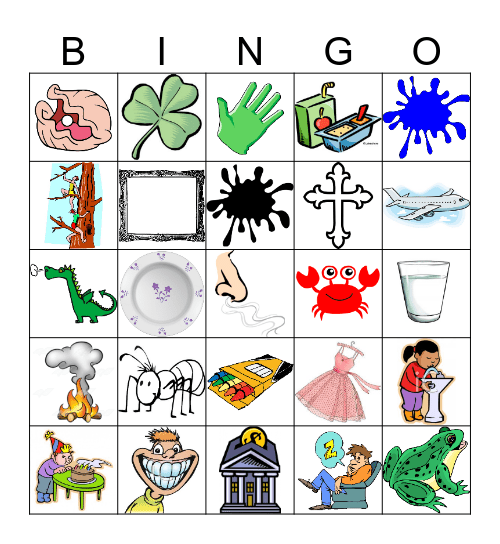 Go Go Phonics! Bingo Card