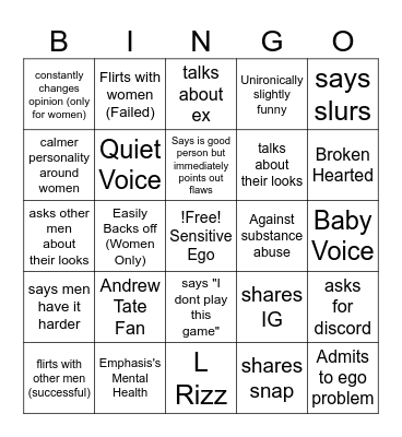 - Gym Bro Bingo - Bingo Card