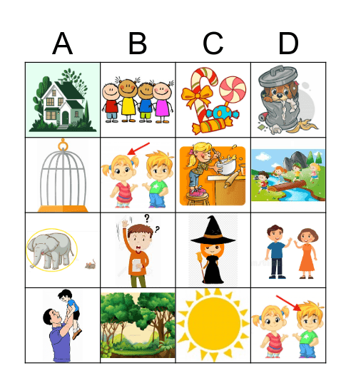 HANSEL ET GRETEL Bingo Card