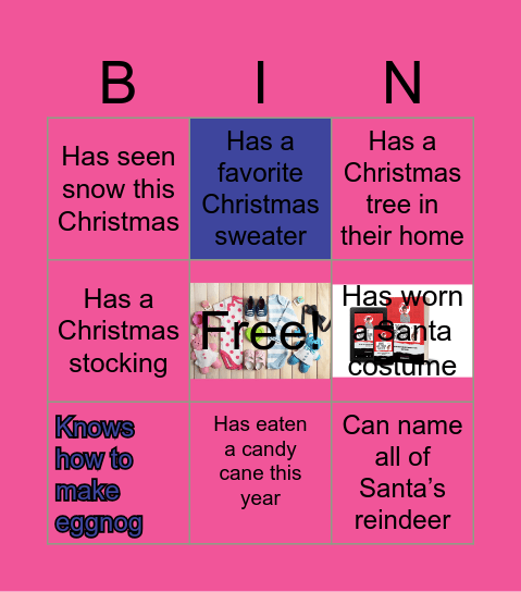 CHISTMAS BINGO Card