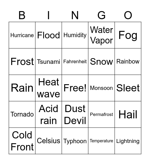 Bingo Card