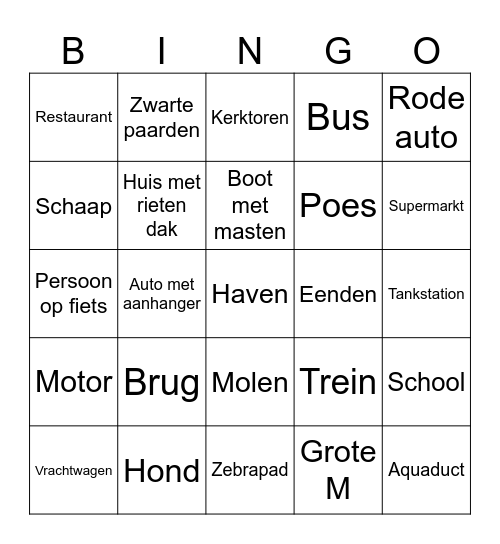 Auto Bingo Card