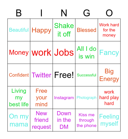 Success Bingo Card