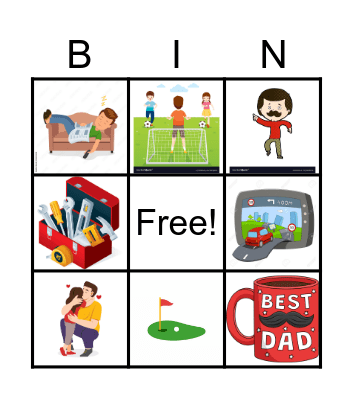 Father's Day Bingo Card