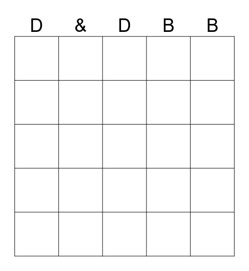 Session Bingo (9th Ed) Bingo Card
