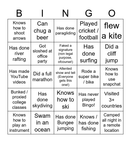 REalyse Bingo! Bingo Card