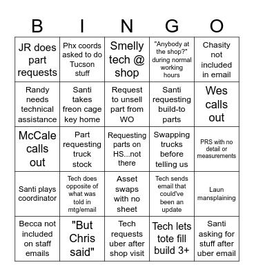FS BINGO Card