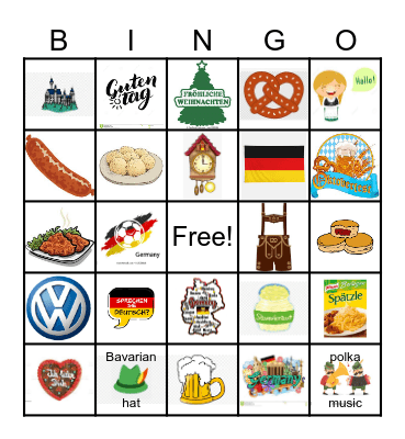 Travel to Germany Bingo Card