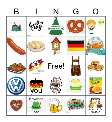 Travel to Germany Bingo Card