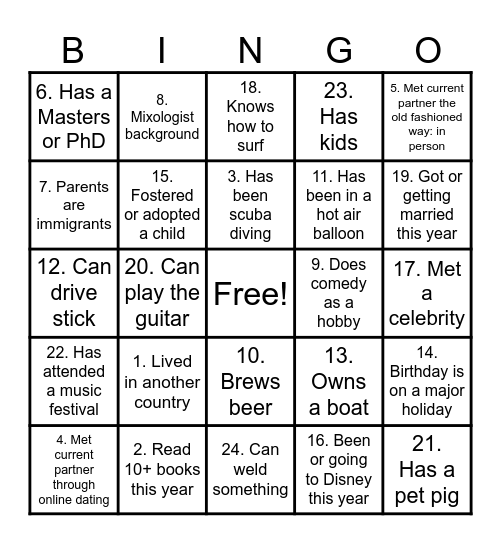 Corrections Solutions Bingo Card