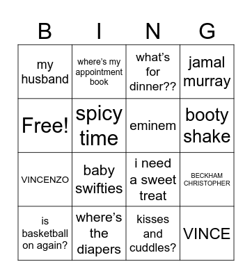 COVE Bingo Card
