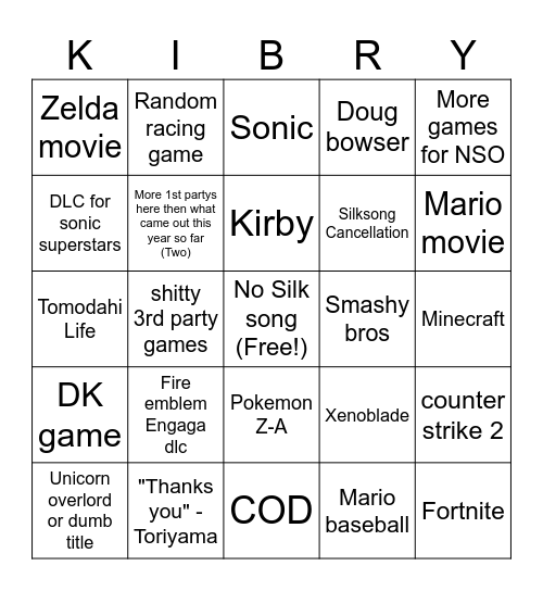 Direct Bingo June 2024 Bingo Card