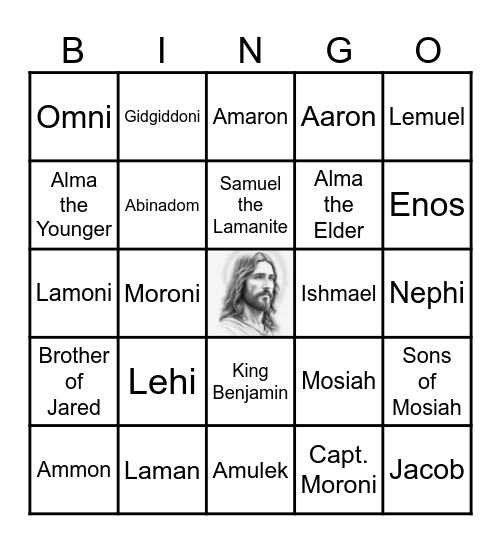 Book of Mormon Bingo Card