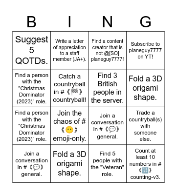 Card 2 Bingo Card