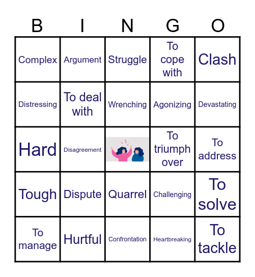 Synonyms: Conflict Resolution Bingo Card