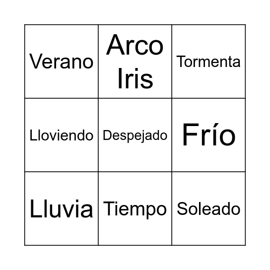 Bingo Card