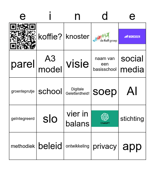 Laatste bijeenkomst Bingo Card