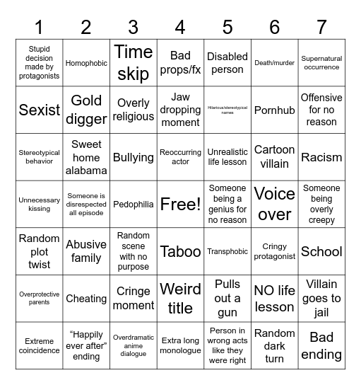 Tomorrows teaching Bingo Card