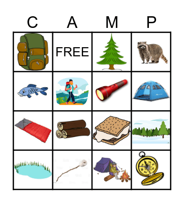 Camping! Bingo Card