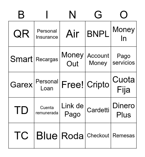 Mercado Pago Bingo Card