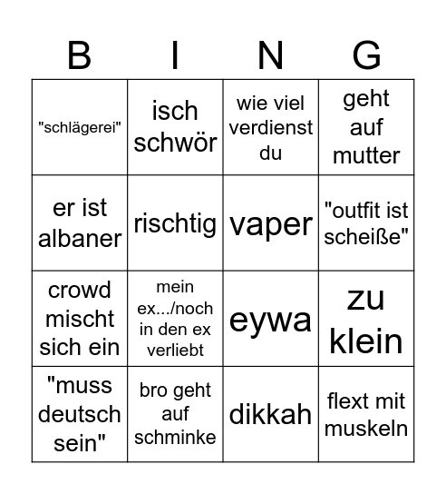frankfurt bingo eywa Bingo Card