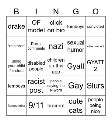 Reels Bingo Card