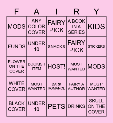FAIRY WISHLIST Bingo Card