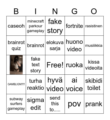 YT SHORTERRINI BINGO Card