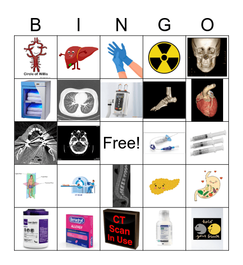 CAT SCAN BINGO Card