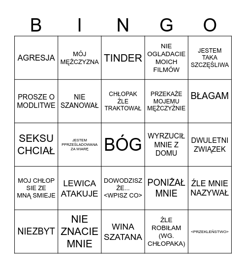 ̶p̶r̶z̶e̶g̶r̶y̶w̶o̶w̶e̶ naukowe bing Bingo Card