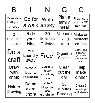 Faythe Bingo Card