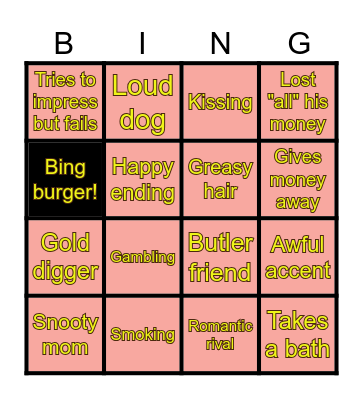 Bing Bingo Card