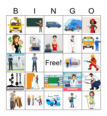 Jobs Bingo: images Bingo Card