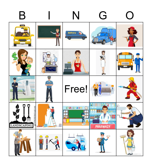 Jobs Bingo: images Bingo Card