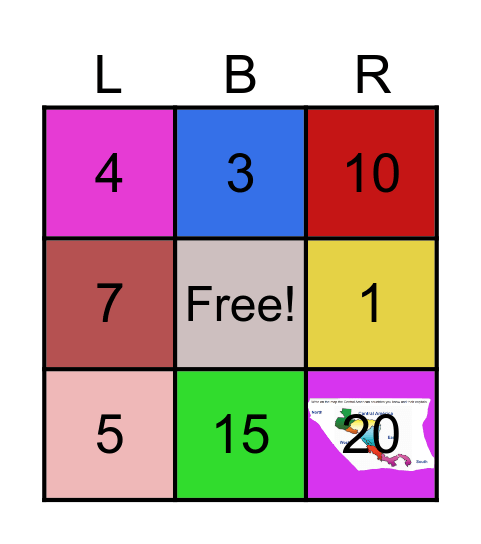 Linguistic Bingo Card