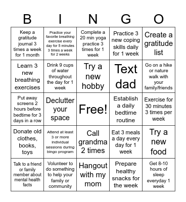 Sigma Era Bingo Card
