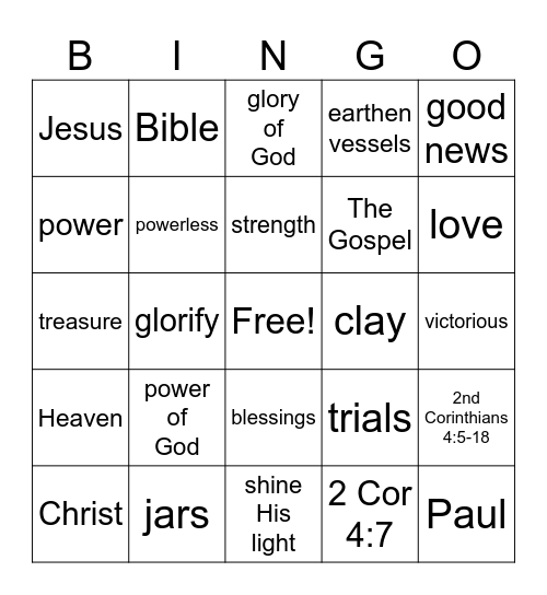 Kidventure 2024 Bingo Card
