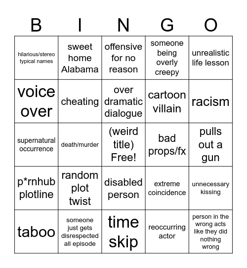 Tomorrow's Teachings Bingo Card