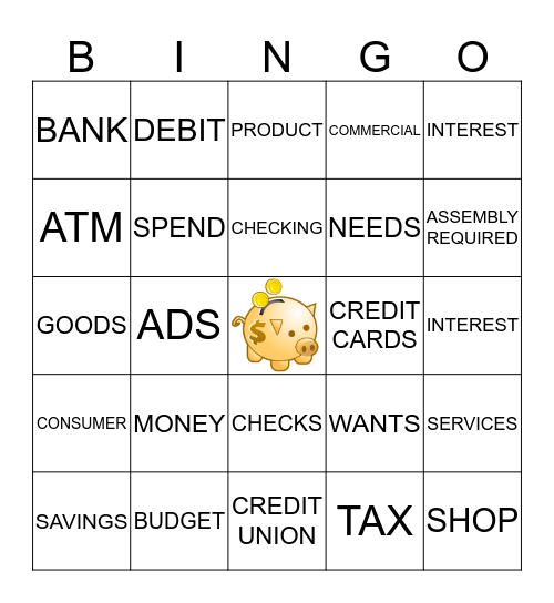 CONSUMER BINGO Card