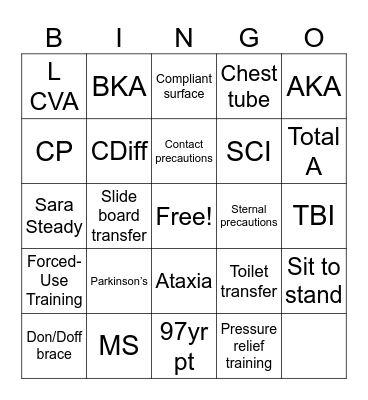 Summer DCP Bingo Card
