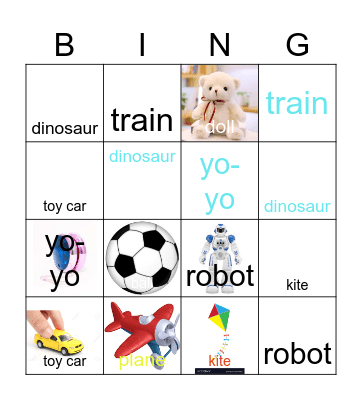 toys Bingo Card