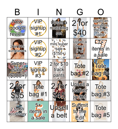 Ally VIC 2 Bingo Card
